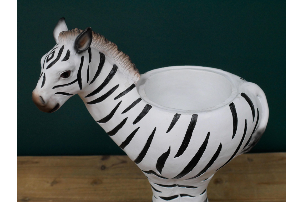 Tall and Striking Zebra Planter