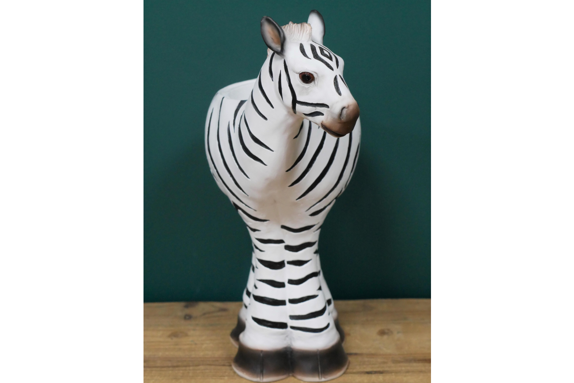 Tall and Striking Zebra Planter