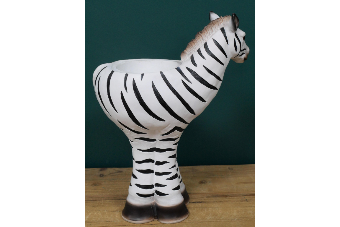 Tall and Striking Zebra Planter