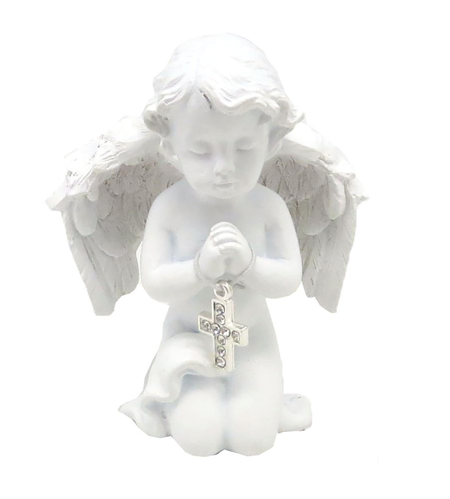 Mini Cherub With Cross Praying