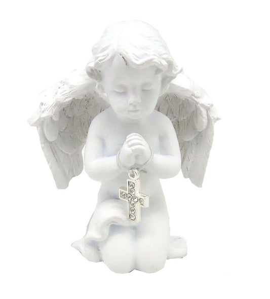 Mini Cherub With Cross Praying