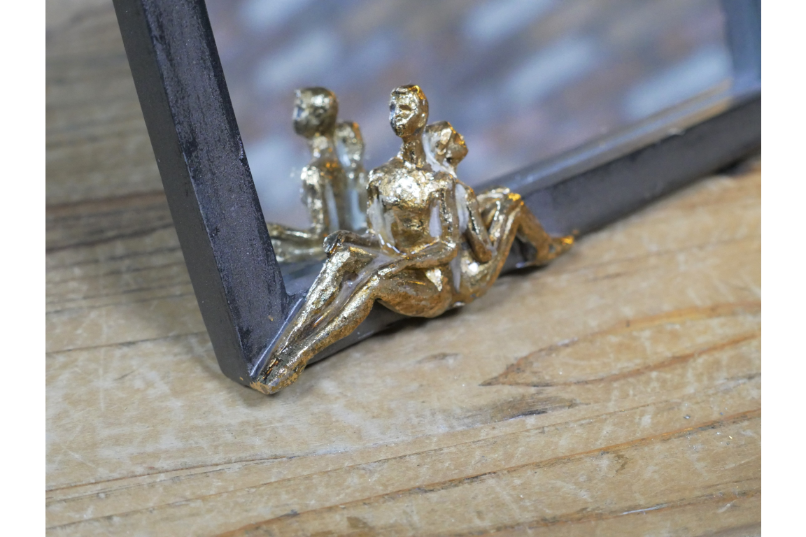 Small Mother & Daughter Decorative Table Top Mirror