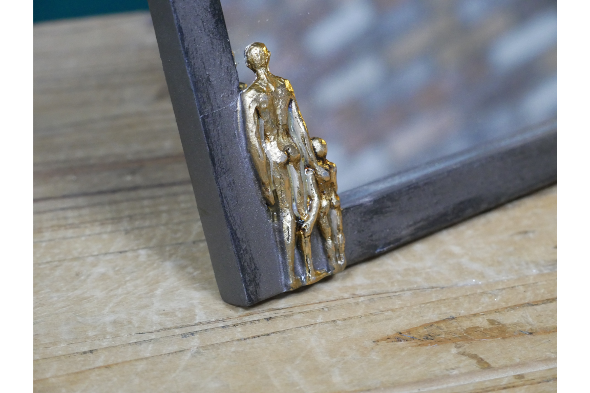 Small Father & Son Table Top Decorative Mirror