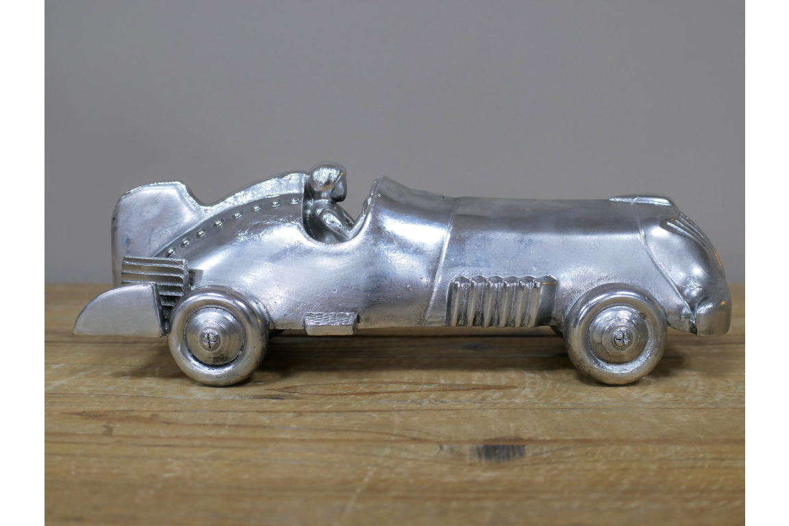 Silver Model Racing Car