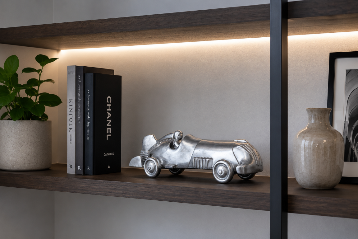 Silver Model Racing Car
