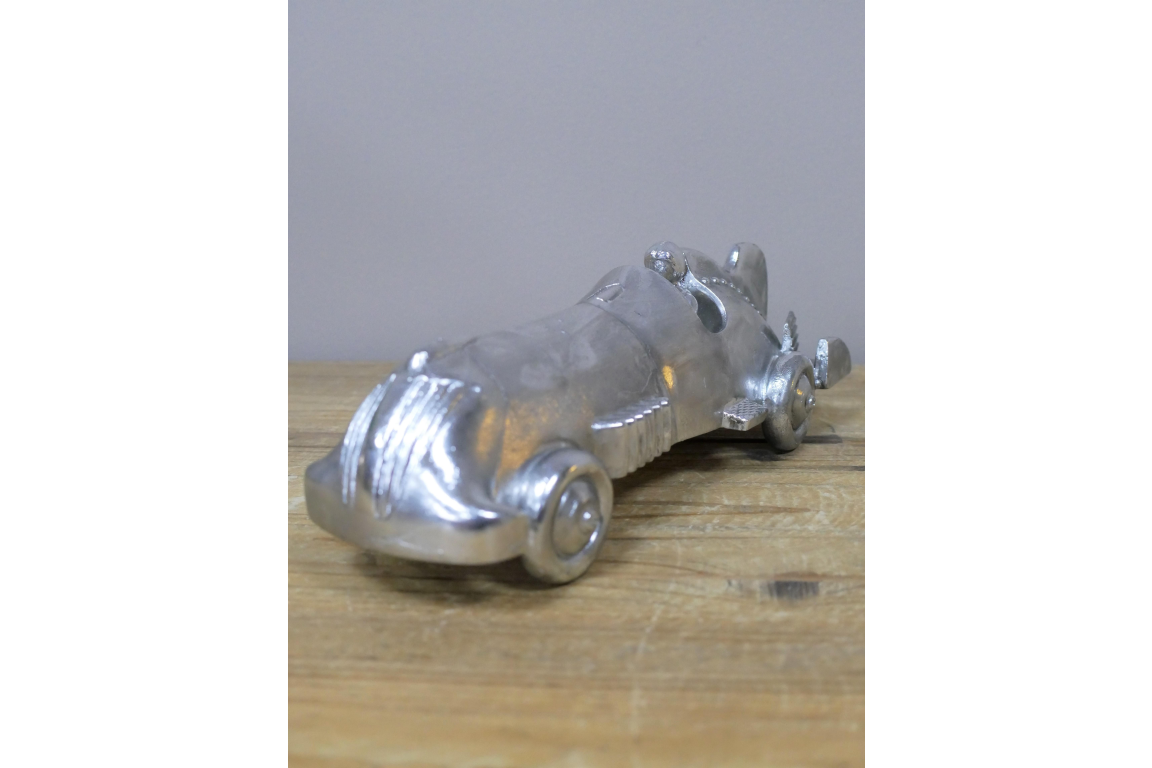 Silver Model Racing Car