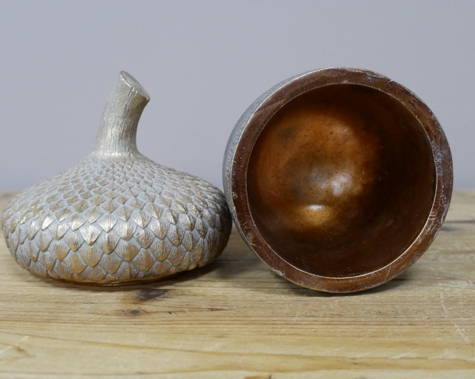 Rustic Acorn Storage Ornament