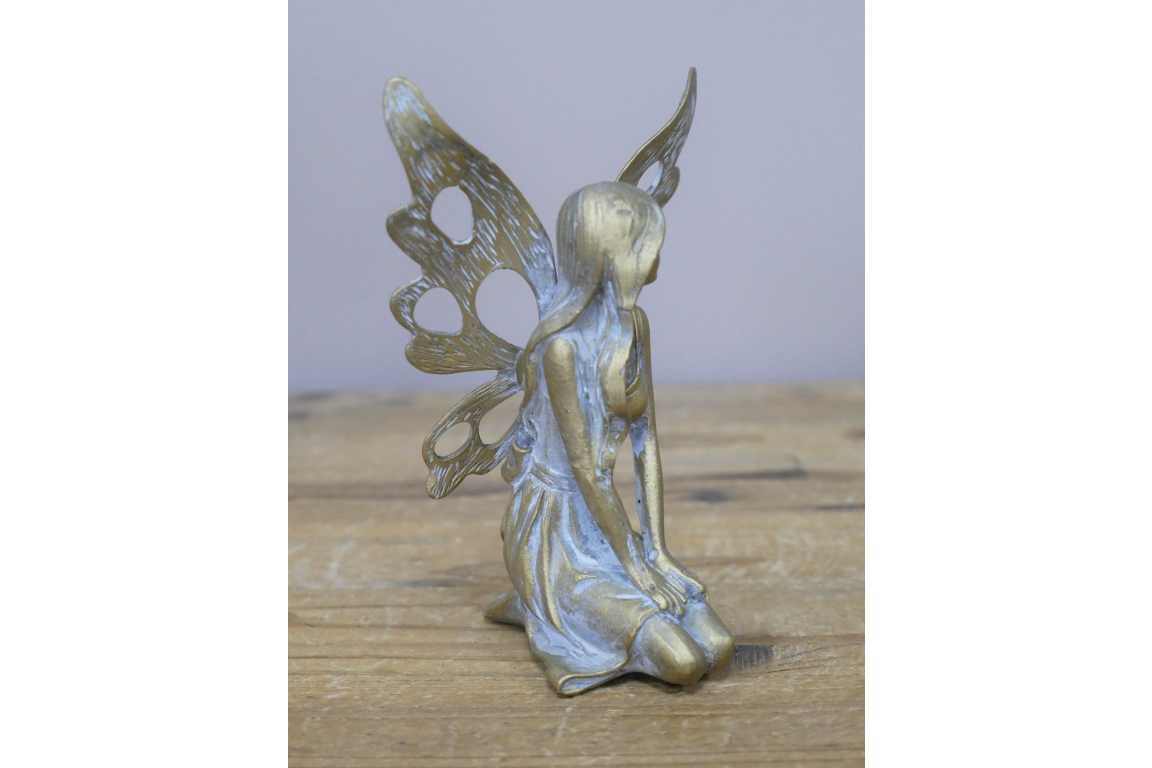 Kneeling Gold Fairy Ornament