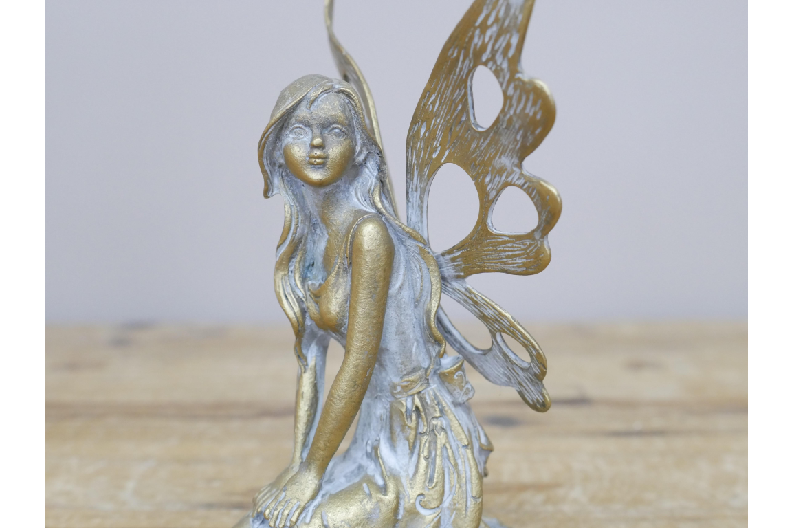 Kneeling Gold Fairy Ornament