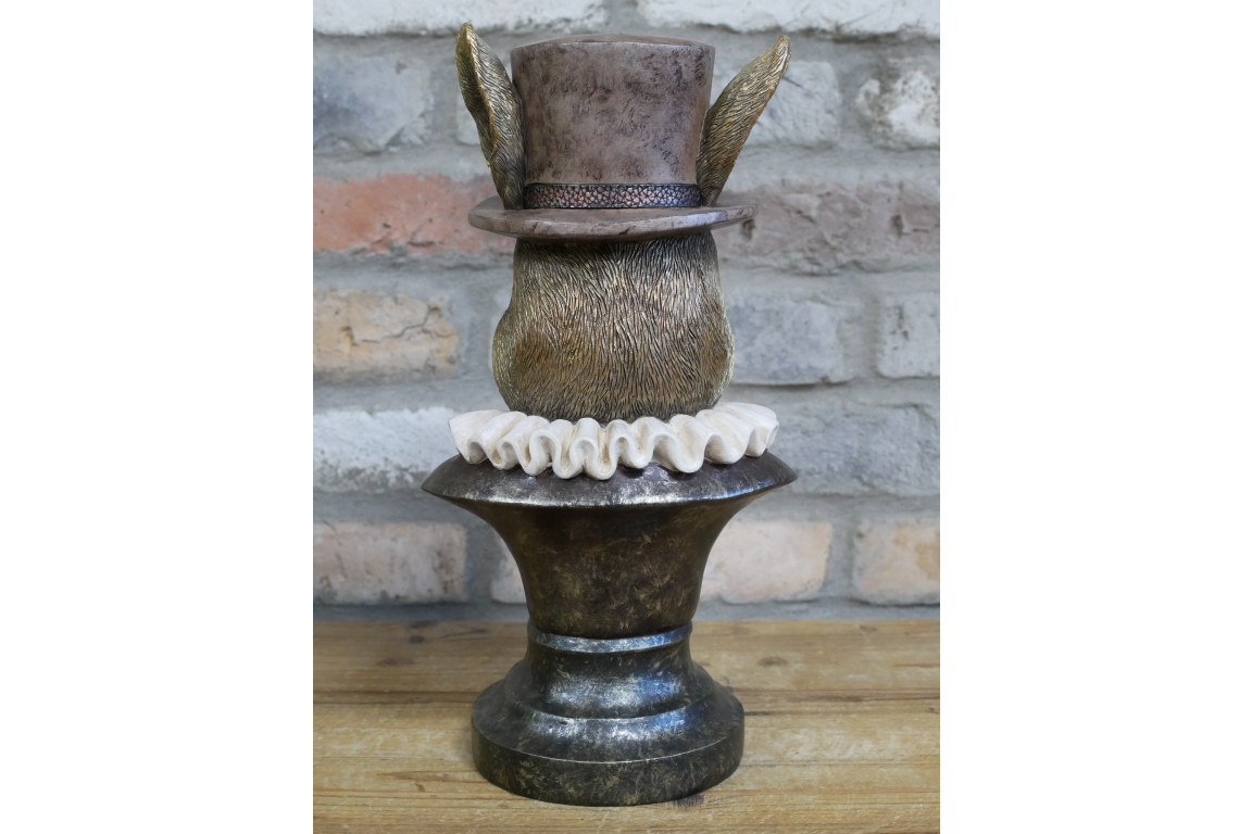 Smart Rabbit Bust With Top Hat