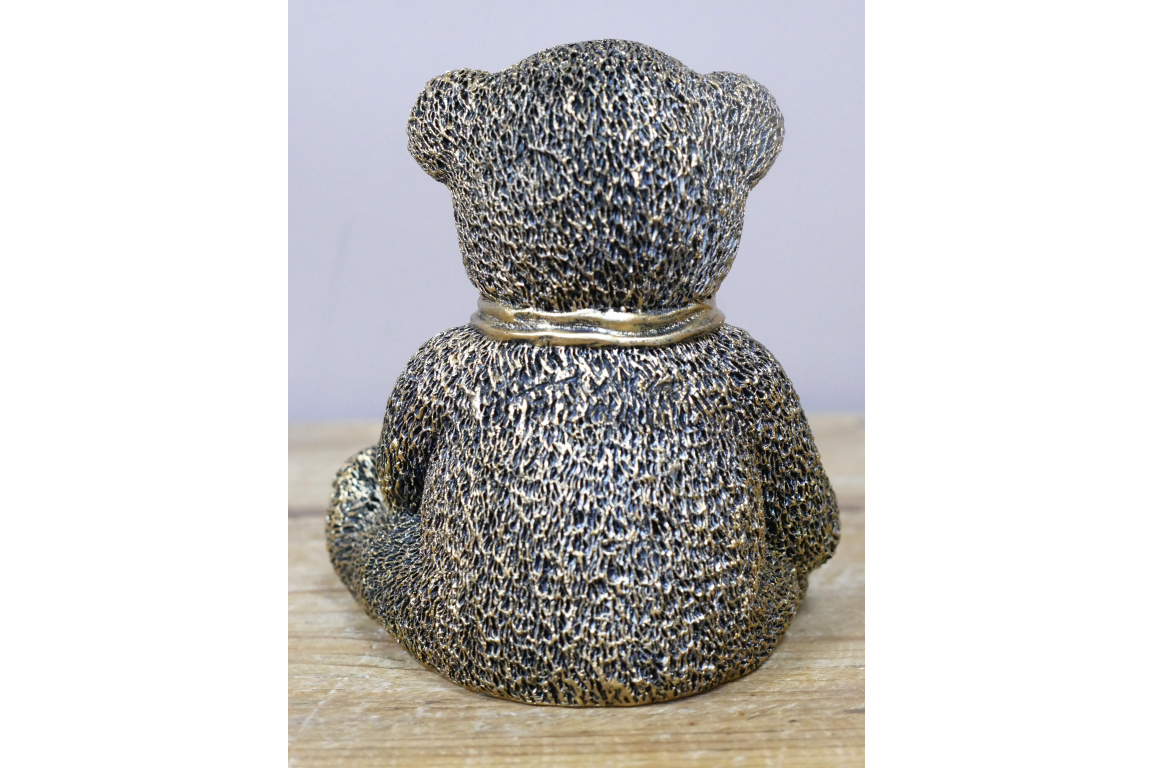 Teddy Bear Ornament Gold