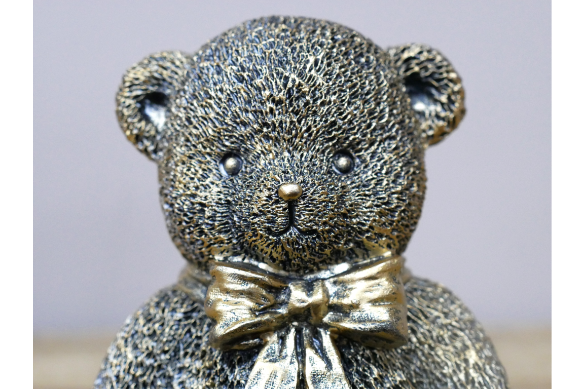 Teddy Bear Ornament Gold