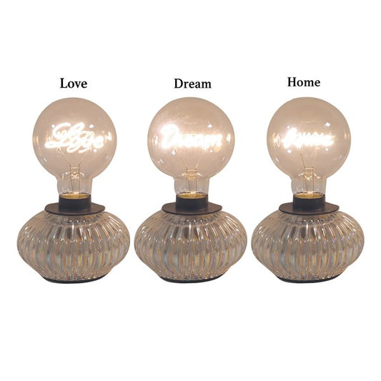 Love-Home-Dream Set of Three Clear LED Lights 18cm